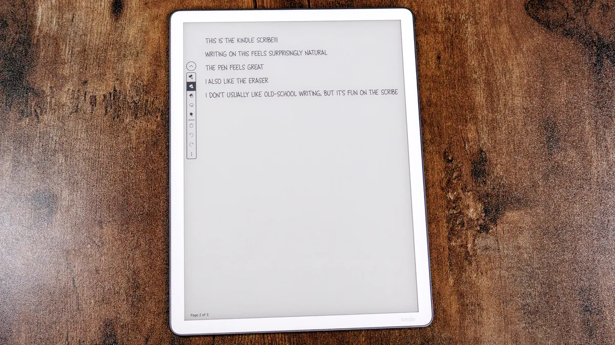 Bút Premium Pen ghi chú trên Kindle Scribe 2025