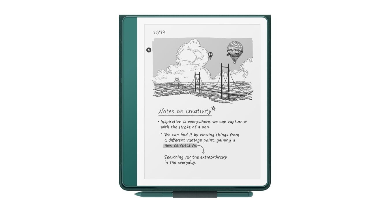 Kindle Scribe Metallic Jade - Màu sắc mới
